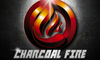 Charcoal Fire Shield Logo