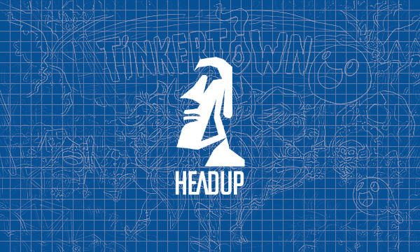 Headup Games Logo on blueprint